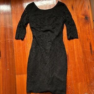 Banana Republic Black Lace Midi Dress